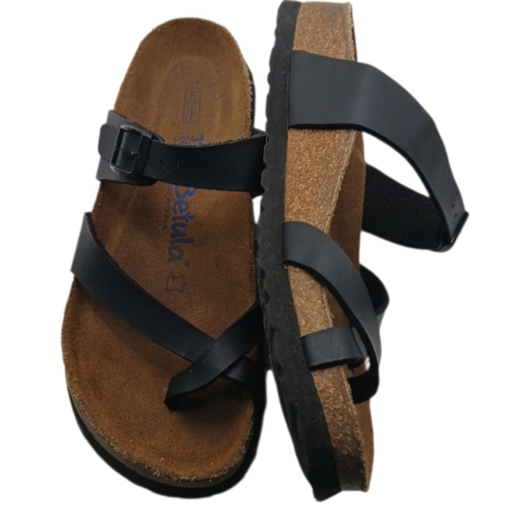 Betula by Birkenstock Black Mia Sandals | Size 37 (US 6.5 - 7)